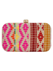 Loom Jacquard Fabric Clutch