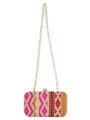 Loom Jacquard Fabric Clutch