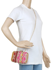 Loom Jacquard Fabric Clutch