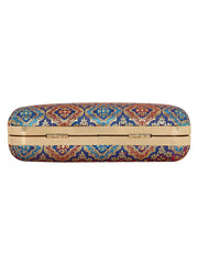 Tulle Raw Silk Fabric Printed Clutch