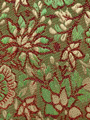 Tulle Raw Silk Fabric Printed Clutch