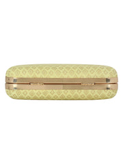 Tulle Raw Silk Fabric Printed Clutch
