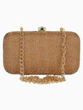 Tulle Faux Silk Fabric Printed Clutch