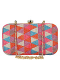 Hyperbole Jacquard Textured Clutch