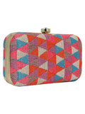 Hyperbole Jacquard Textured Clutch