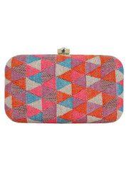 Hyperbole Jacquard Textured Clutch