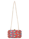 Hyperbole Jacquard Textured Clutch