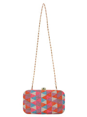 Hyperbole Jacquard Textured Clutch