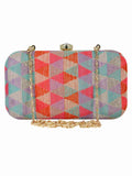 Hyperbole Jacquard Textured Clutch