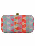 Hyperbole Jacquard Textured Clutch