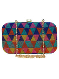 Hyperbole Jacquard Textured Clutch