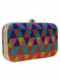 Hyperbole Jacquard Textured Clutch
