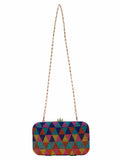 Hyperbole Jacquard Textured Clutch