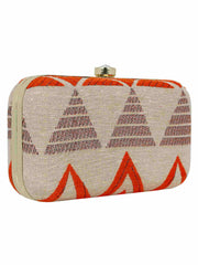 Hyperbole Fabric jacquard Textured Clutch