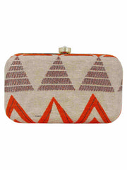 Hyperbole Fabric jacquard Textured Clutch