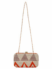 Hyperbole Fabric jacquard Textured Clutch