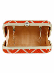 Hyperbole Fabric jacquard Textured Clutch