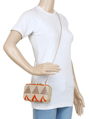 Hyperbole Fabric jacquard Textured Clutch