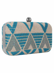 Hyperbole Fabric jacquard Textured Clutch