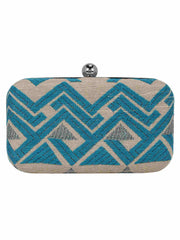 Hyperbole Fabric jacquard Textured Clutch