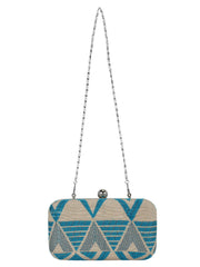 Hyperbole Fabric jacquard Textured Clutch