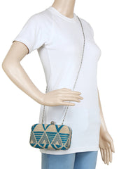 Hyperbole Fabric jacquard Textured Clutch