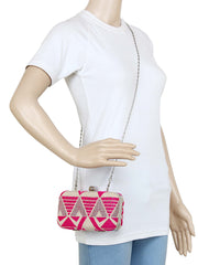 Hyperbole Fabric jacquard Textured Clutch