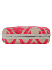 Hyperbole Fabric jacquard Textured Clutch