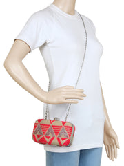 Hyperbole Fabric jacquard Textured Clutch