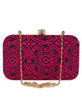 Loom Cotton Fabric Printed Clutch
