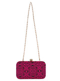 Loom Cotton Fabric Printed Clutch