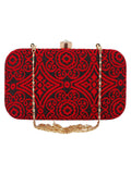 Loom Cotton Fabric Printed Clutch