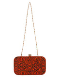 Loom Cotton Fabric Printed Clutch