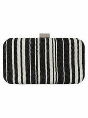 Loom Cotton Jacquard Stripes Clutch