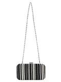 Loom Cotton Jacquard Stripes Clutch