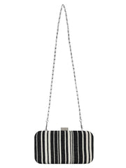 Loom Cotton Jacquard Stripes Clutch