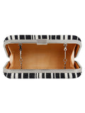 Loom Cotton Jacquard Stripes Clutch