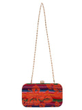 Loom Cotton Fabric Printed Clutch