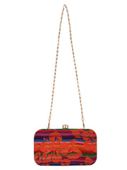 Loom Cotton Fabric Printed Clutch