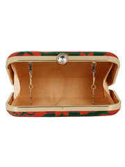 Loom Cotton Fabric Printed Clutch