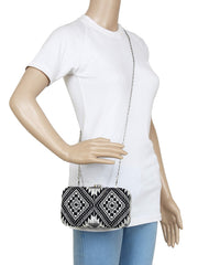 Hyperbole Cotton Textured Clutch