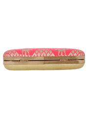 Hyperbole Cotton Textured Embroidery Clutch