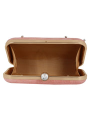 Adorn Faux Silk Embellished Peach Gold