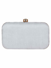 Adorn Faux Silk Embellished Clutch