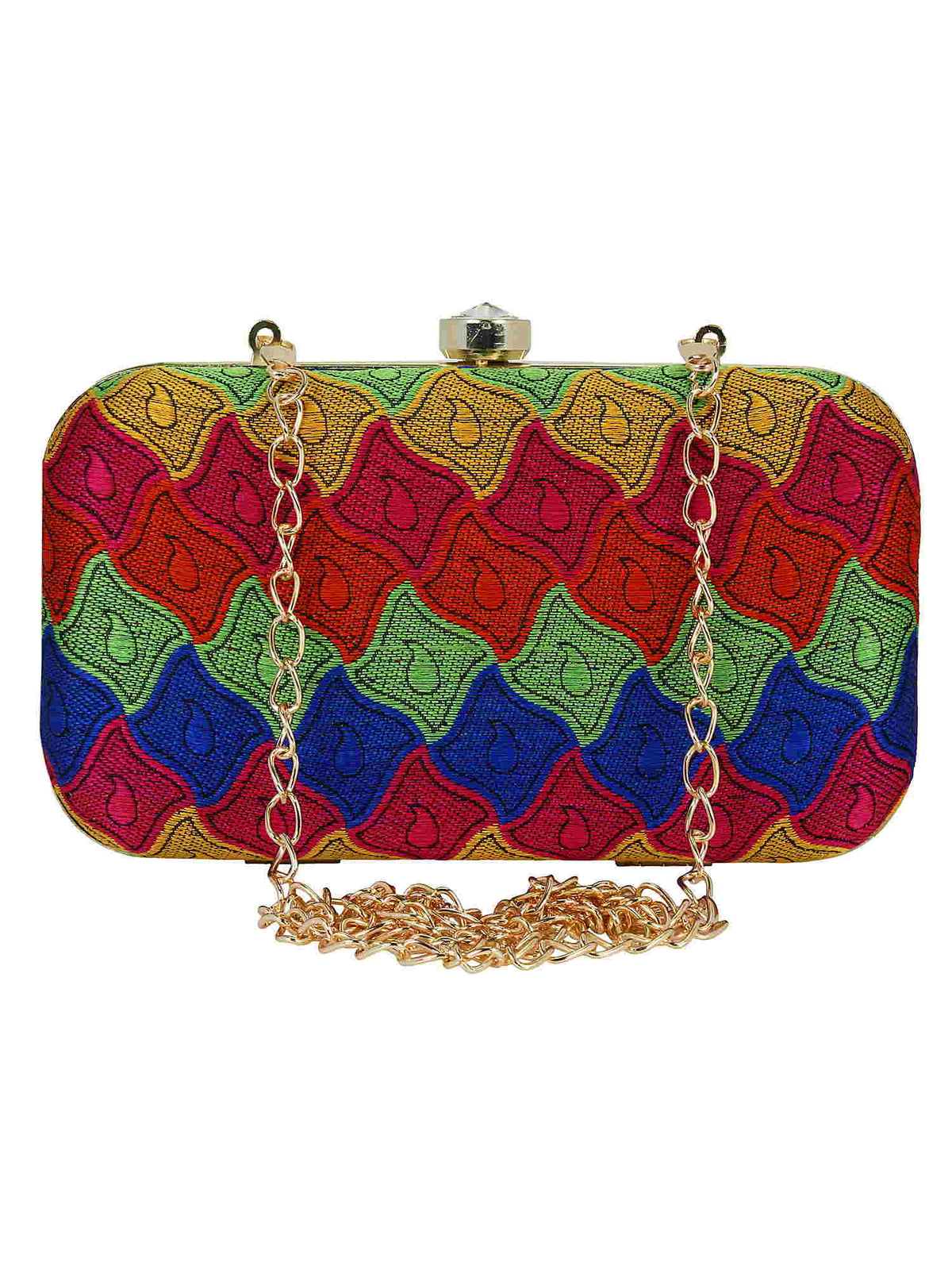 Loom Cotton Textured Clutch