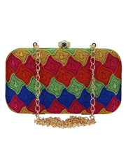 Loom Cotton Textured Clutch