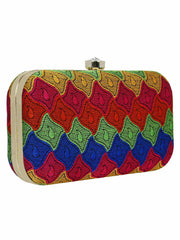 Loom Cotton Textured Clutch