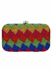 Loom Cotton Textured Clutch