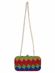 Loom Cotton Textured Clutch