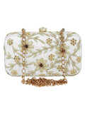 Adorn Cotton Embellished Clutch